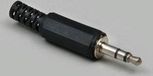 3 BKL Electronic 1107003 Jackplug 3.5 mm Stekker, recht Aantal polen: 3 Stereo Zilver 1 stuk(s)