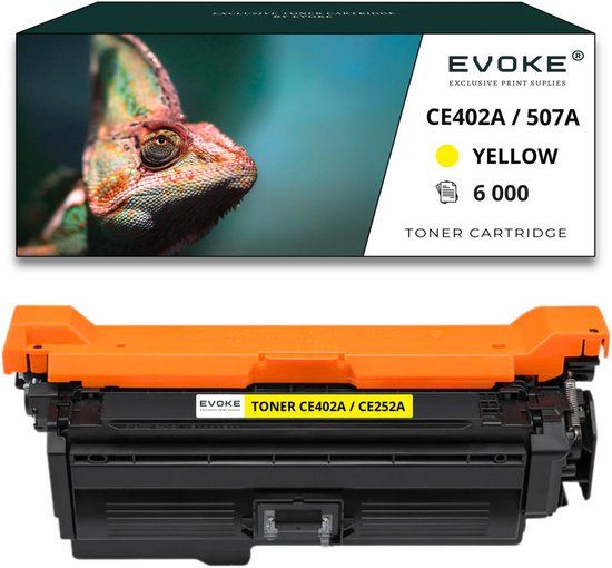 Evoke Toner HP CE252A / CE402A Geel, 6000 pagina's