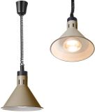 HENDI Verstelbare warmtelamp - conisch - aluminium - beige