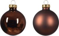 Decoris Kerstbal glas d5 cm esprss ass 12st kerst