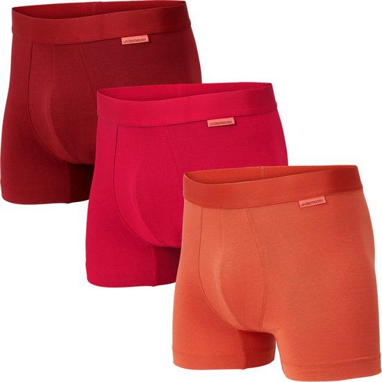 Undiemeister Boxershort Heren - Mellowood - Boxer Briefs - Combi Pack - XL - Roodtinten