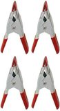 Merkloos / Sans marque Mini zeilklem/zeilclip - 4x - 5 cm - kunststof/staal - Dekzeil klemmen - Camping/outdoor klemmen - Klussen