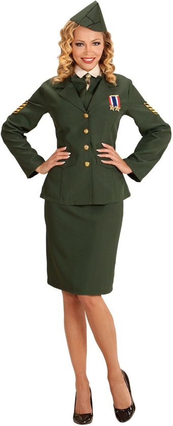 Widmann Leger & Oorlog Kostuum Army Lady Leger Officier Vrouw XL Carnaval kostuum Verkleedkleding