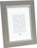 Deknudt Frames fotolijst S45VF3 - grijs met zilverbies - foto 20x30 cm