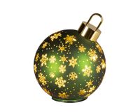 Decoris Draaiende kerstbal d18h23 groen