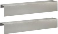 vidaXL Afdekprofiel - Roestvrij staal - 100 x 20 x 15 cm - 2 stuks