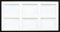 Deknudt Frames multifotolijst - zwart - passe-partout - 6 foto's 10x15