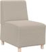 Banc modulaire gris clair 55 cm