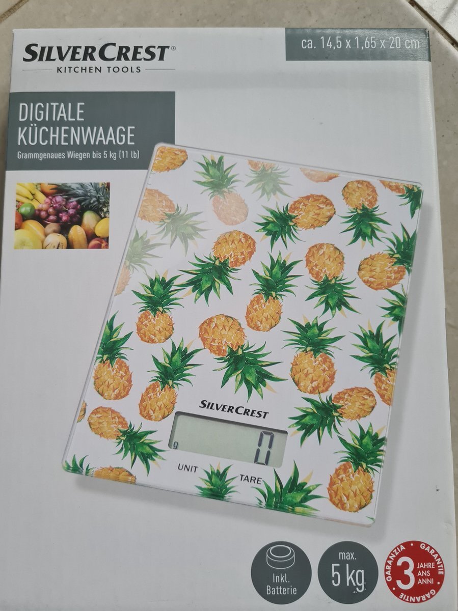 Silvercrest Digitale keukenweegschaal Ananas