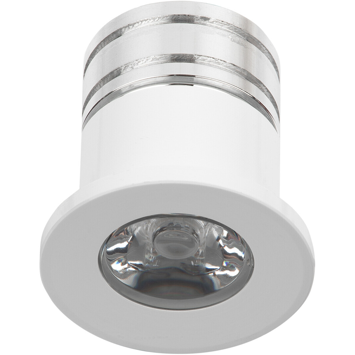 Velvalux LED Veranda Spot Verlichting - 3W - Natuurlijk Wit 4000K - Inbouw - Dimbaar - Rond - Mat Wit - Aluminium - Ø31mm