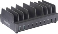 Voltcraft UC-240W01 USB-laadstation 240 W 6x USB-C, 4x USB-A Fast Charge, Quick Charge, USB PD Zwart