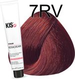 KIS KeraCream Color Permanente Haarkleurcrème 100 ml 7RV Licht Rood Violet