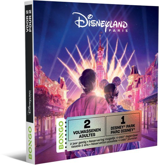 Bongo Bon - Disneyland® Paris Voor 2: 1 Park - Cadeaukaart