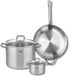 Fackelmann Set de 1 poêle 32 cm et 2 casseroles 14 et 26 cm Elo Profi Citrin