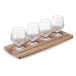 BarCraft Plateau de dégustation en verre, 34 x 11,5 cm, en boîte cadeau