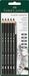 FABER-CASTELL Potloodset Graphite Aquarell, 6-delig met penseel