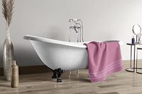 Badhanddoek, 500 g/mS, 100% katoen, 70 x 140 cm, roze