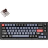 Keychron V2-A3 RGB Mechanisch Gaming Toetsenbord (Zwart, US Lay-out (Qwerty), K Pro Brown, 65%, RGB LEDs, Double-Shot PBT, Hot Swap)