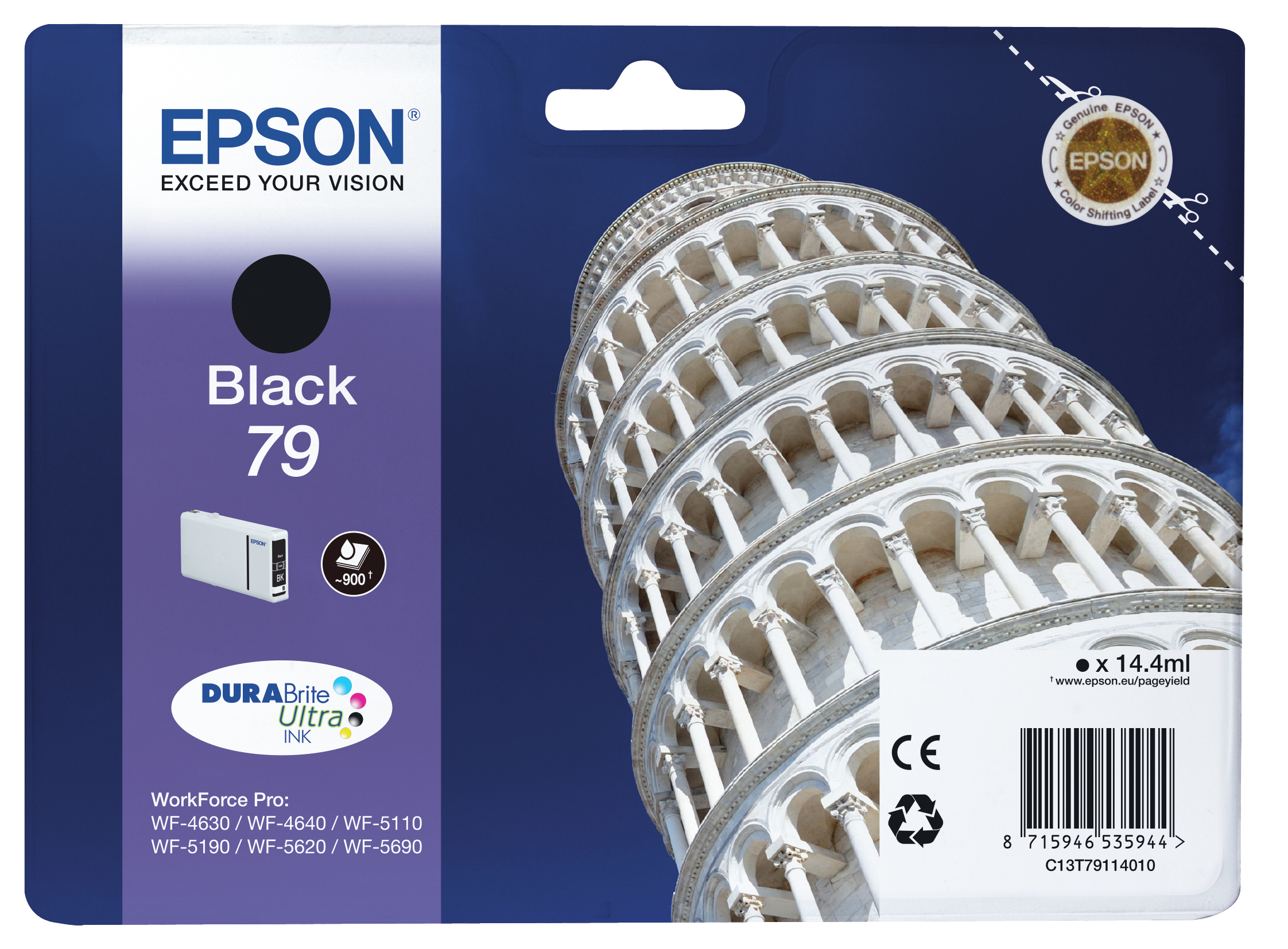 Epson Singlepack Black 79 DURABrite Ultra Ink