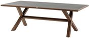 Hespéride Aluminium Tuintafel AXIOME voor 8 personen, Gris graphite