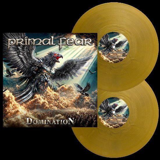 Domination Primal Fear Domination LP Coloured Vinyl Goud