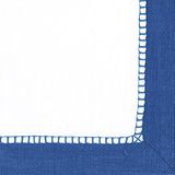 Entertaining Caspari Entertaining with Caspari Cocktail Napkin, Linen Marine Blue, Box of 40