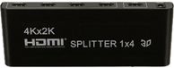 Eisenz HDMI Splitter 1x4 – 4K UHD 3D – HDMI Verdeeldoos – Zwart