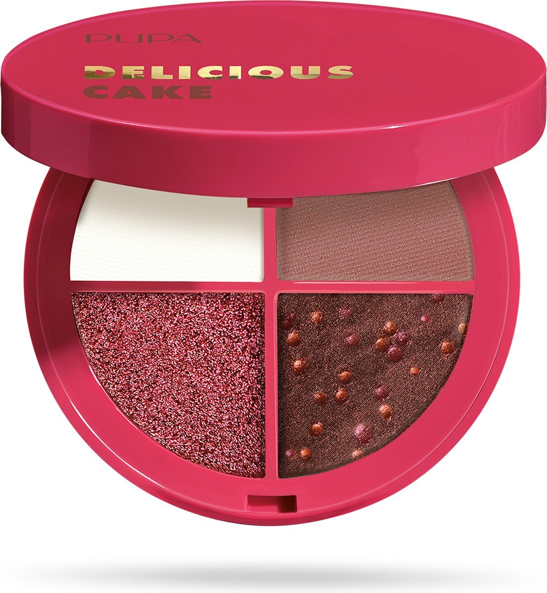 Pupa Milano Delicious Cake Palette oogschaduw 002 Cherry Chocolate Cake 7,2 g Mat, Metallic, Satijn