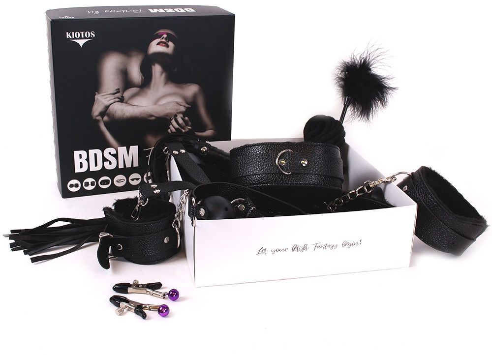 Kiotos leather Bondage Set BDSM fantasie kit