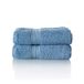 ALCLEAR comfort badstof badhanddoek set absorberend van 100% Ökotex katoen, badstof serie in 6 kleuren en 5 maten, kleur: jeansblauw, 2x handdoeken 50x100 cm