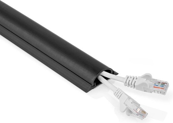 Kabelmanagement - Buis - 1 Stuks - Maximale kabeldikte: 16 mm - PVC - Zwart