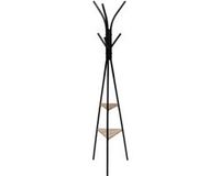 5Five Patère Pyramid - Noir - Métal/Bois - Autoportant - 6 Crochets - 175 cm
