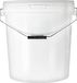 BenBow Seau avec couvercle avec poignée métallique 30L Blanc BSR, étanche à l'air, convient pour aliments, BRC, anti-fuite (10 pcs)