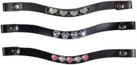 HKM Hobby Horse frontriem set - lichtroze/zilver - set van 3