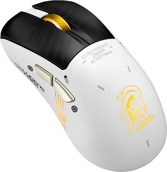 ASUS ROG Keris II Origin-KJP muis Gamen Rechtshandig RF Wireless + Bluetooth + USB Type-A Optisch 42000 DPI