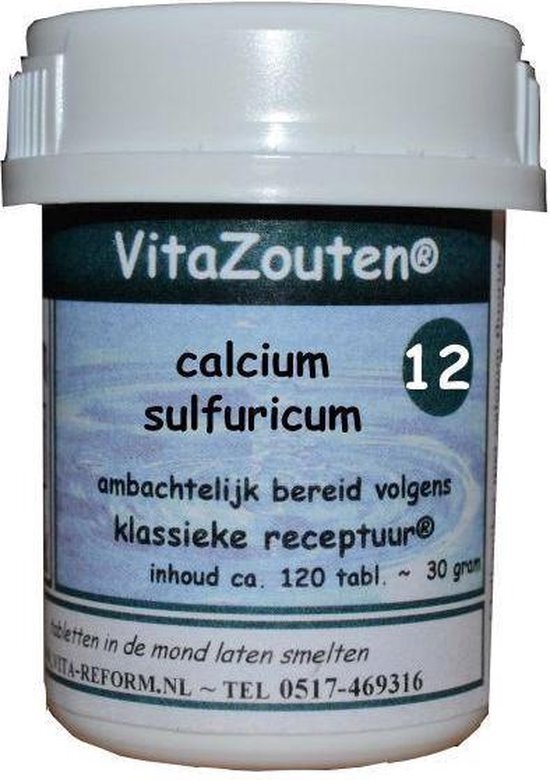 Vita Reform Vita Reform Celzout Nr. 12 Calcium Sulfuricum 120tb