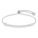 Swarovski Idyllia armband, Verschillende slijpvormen, Pijl, Wit, Rodium toplaag
