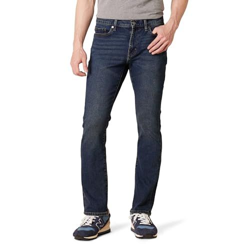 Amazon Essentials Men's Slim Fit Bootcut Jeans - Dark Wash - 32W / 32L