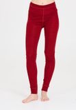 WHISTLER Baselayerhose Cerro Vrouwen Rood Effen Merinowol en lyocellvezels Maat 38