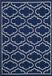 Safavieh Dhurrie Collectie DHU625 Vloerkleed, Navy & Ivoor, 122 x 183 cm
