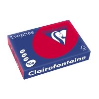 Clairefontaine Gekleurd Papier Kersenrood 80 grams A4 (500 vel)