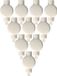 Merkloos Lampion LED lampjes - 20x stuks - Wit