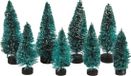 Rayher hobby materialen Rayher Hobby Kerstdorp Boompjes - 8x Stuks - 5-7 cm - Groen - Kunststof