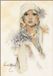 Lanarte Borduurpakket - Dame met lila bloem - 20 x 30cm