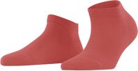 FALKE Family kort effen Coton sokken enkelsokken dames rood - maat 35-38