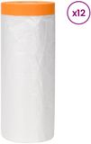vidaXL - Stofblad - met Kleefband - 12 stuks - Transparant - 240 x 2000 cm - HDPE