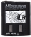 Zebra 1532 Battery for Two-Way Radio - Black - NiMH - 1300 mAh - 3.6 V - Compatible with MT350R, MT352R, MU354R, MT352TPR, MU350R
