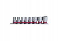 King Tony 1/2" Zoll Doplash-set 8-delig met rail