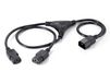 Equip 112210 cordon électrique Noir 1,6 m fiche C14 2 x fiche C13