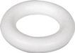Rayher hobby materialen Piepschuim ring - 3x - wit - 22 cm - styropor - hobby figuren - DIY - knutselen